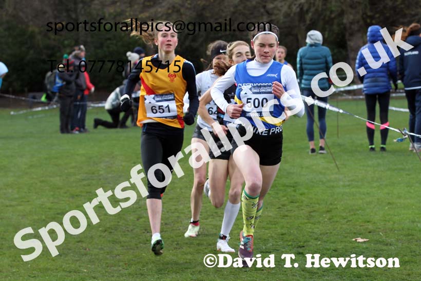 Womens under-17s and under-20s, European Cross Country Championships Trials, Sefton Park, Liverpool. Photo: David T. Hewitson/Sports for All Pics